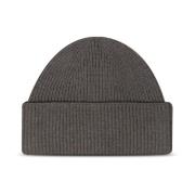 Samsøe Samsøe Merino Beanie med bred mudd Green, Dam