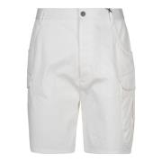 Giorgio Armani Vita Bermuda Shorts för Sommaroutfits White, Herr