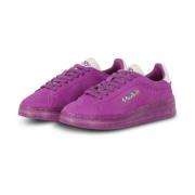 Autry Veloursneakers med kontrasterande detaljer Purple, Dam