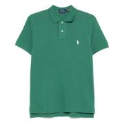 Polo Ralph Lauren Anpassad Slim Fit Bomull Mesh Polo Green, Herr