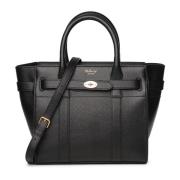 Mulberry Svart Mini Zipped Classic Grai Väska Black, Dam