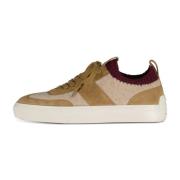 Tod's Velour Stickade Sneakers med Gummisula Multicolor, Herr