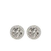 Tory Burch Kristall Stud Örhängen Gray, Dam