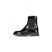 AGL Original Chelsea Boots i högkvalitativt lackläder Black, Dam