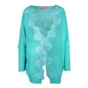 Pink Memories Mohair Blend Rosa Cardigan Memories Green, Dam