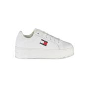 Tommy Hilfiger Vita polyester sneakers med snören White, Dam