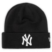 New Era MLB Essential Cuff Stickad Yankees Svart Black, Unisex