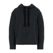 Jil Sander Mörkgrå Ullblandad Sweatshirt Gray, Dam