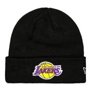 New Era Svart Lakers Manschett Beanie Mössa Black, Herr