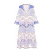 Zimmermann Elegant Midi Klänning Maxine Tunic Stil Multicolor, Dam