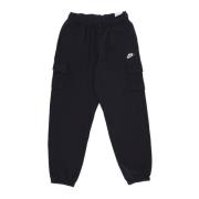 Nike Fleece Tracksuit Cargo Byxor Svart/Vit Black, Dam