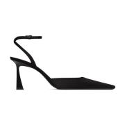 Saint Laurent Klassiska svarta slingback-pumps Black, Dam