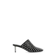 Jil Sander Studded Svarta Lädersandaler Black, Dam