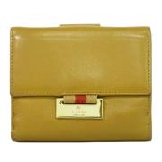 Gucci Vintage Pre-owned Laeder plnbcker Yellow, Dam