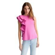 Liu Jo Glamorös Rosa Bubble Top Pink, Dam