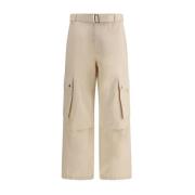 Jacquemus Justebara Cargo Byxor med Modern Design Beige, Herr