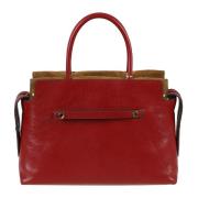 Tory Burch Textured Satchel Väskor Red, Dam