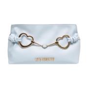 Love Moschino Blå Clutch med Logodetalj Blue, Dam