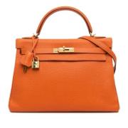 Hermès Vintage Pre-owned Laeder handvskor Orange, Dam