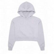 7 Days Active Cropped Tech Hoodie med Heart Logo Gray, Dam