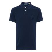 Polo Ralph Lauren Anpassad Slim Fit Bomullspolotröja Blue, Herr