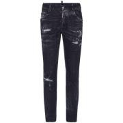 Dsquared2 Svarta Jeans för Män Black, Herr