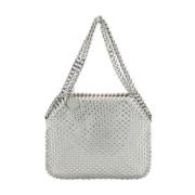 Stella McCartney Eco Crystal Mesh Axelväska Hänge Gray, Dam