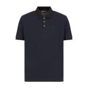 Emporio Armani Polo Shirts Blue, Herr