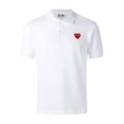 Comme des Garçons Play Vit Polo White, Herr