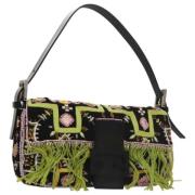 Fendi Vintage Pre-owned Canvas axelremsvskor Multicolor, Dam