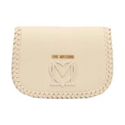 Love Moschino Stilren avorio handväska White, Dam