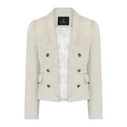 Bruuns Bazaar Eukalyptus Blazer med ficklock Beige, Dam