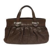 Chanel Vintage Pre-owned Laeder handvskor Brown, Dam