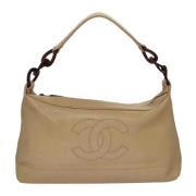 Chanel Vintage Pre-owned Laeder chanel-vskor Beige, Dam