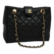 Chanel Vintage Pre-owned Tyg chanel-vskor Black, Dam