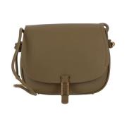 Pinko Grön Läder Crossbody Väska Green, Dam