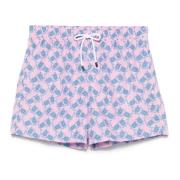 Fedeli Polyester Badshorts med Elastiskt Bälte Pink, Herr