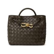 Bottega Veneta Brun läderhandväska Brown, Dam