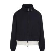 Moncler Navy Janze Jacket Blue, Dam