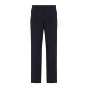 Brioni Midnight Blue Elba Pants Blue, Herr