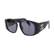 Chanel Vintage Pre-owned Glas solglasgon Black, Dam