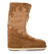 Moon Boot Mocka Broderi Westernstövlar Brown, Dam