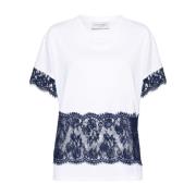 Ermanno Scervino Vit Casual T-shirt för Män White, Dam