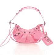 Balenciaga Vintage Pre-owned Laeder handvskor Pink, Dam