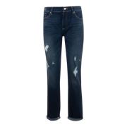 Armani Exchange Blå 5 Fickor Jeans Blue, Dam