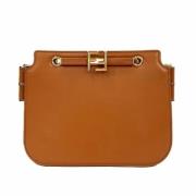 Fendi Vintage Pre-owned Laeder kuvertvskor Beige, Dam