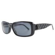 Chanel Vintage Pre-owned Plast solglasgon Black, Dam