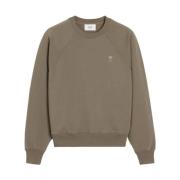 Ami Paris Mid Weight Sweatshirt ADC Tonal Gray, Herr