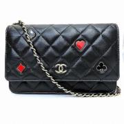 Chanel Vintage Pre-owned Laeder plnbcker Black, Dam