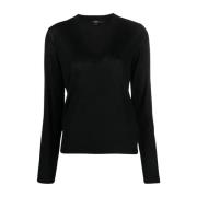 Seventy Round-neck Knitwear Black, Dam